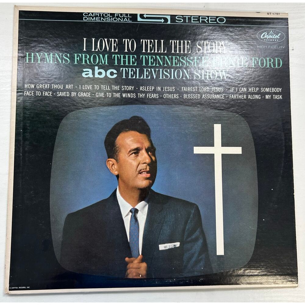 Tennessee Ernie Ford Hymns Vintage Vinyl Album 1962 Capital Records